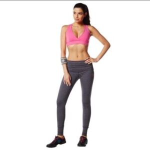 Full length Zumba bootyful gray leggings in M